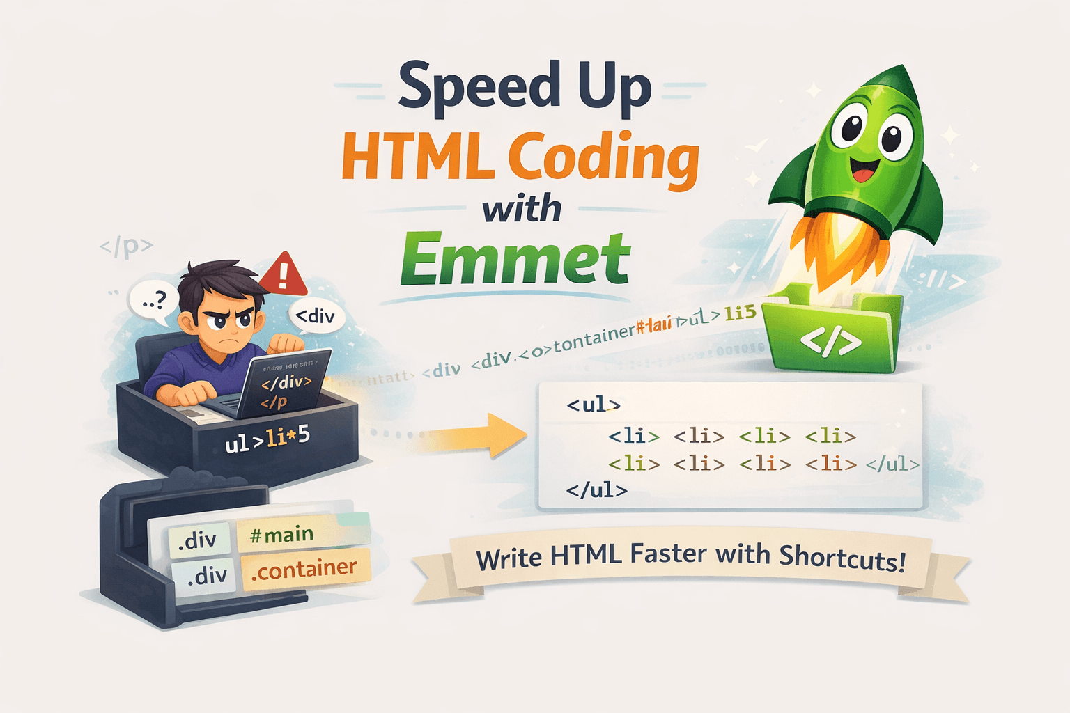 Emmet for HTML: A Beginner’s Guide to Writing Faster Markup