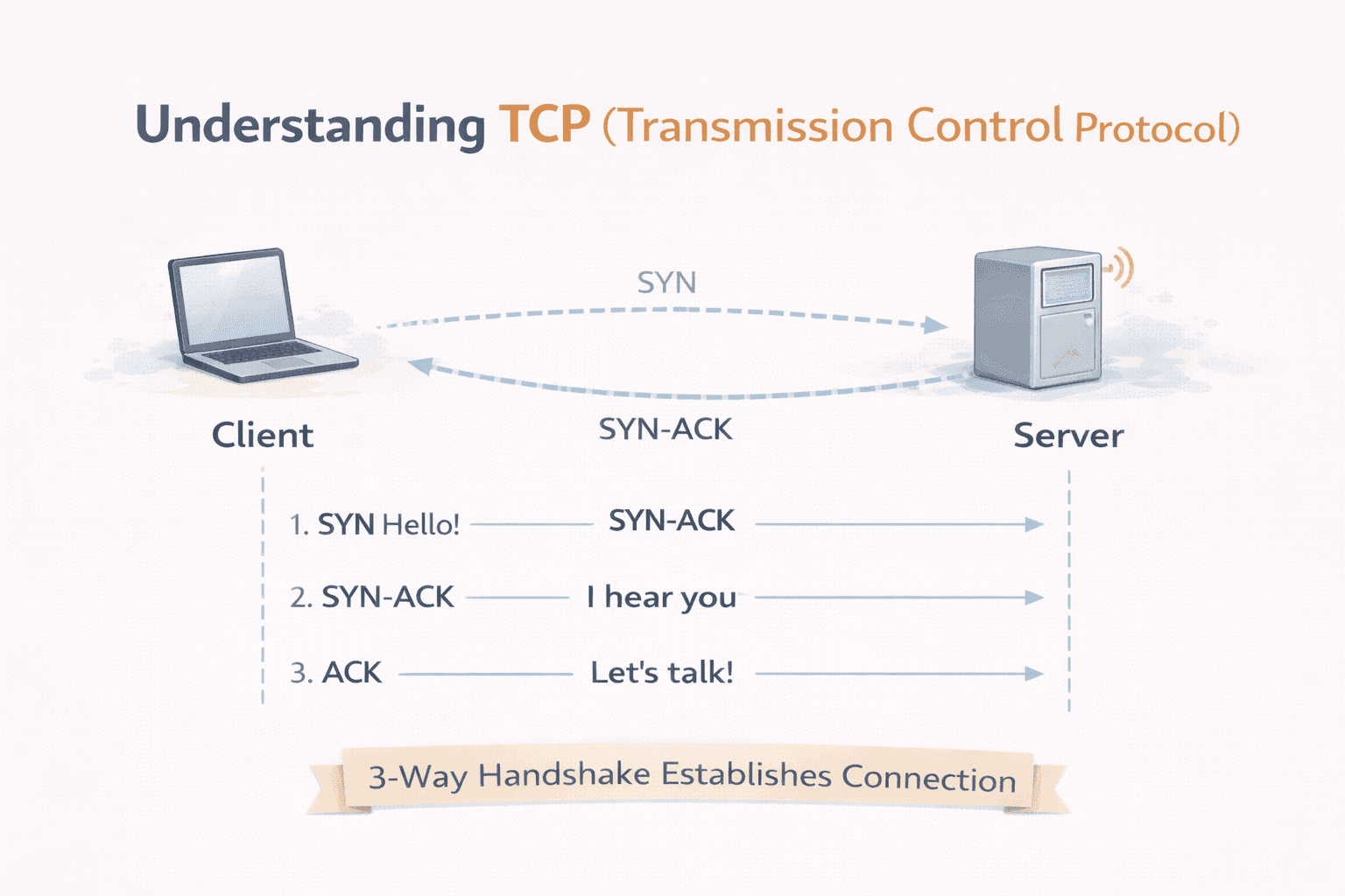 TCP Working: 3 Way Handshake & Reliable Communication
